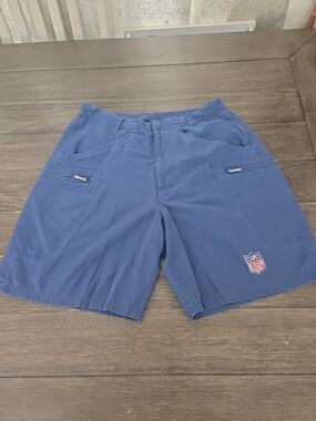 Vintage NFL Reebok On Field Authentic Sideline Coach Cargo Shorts Navy Blue